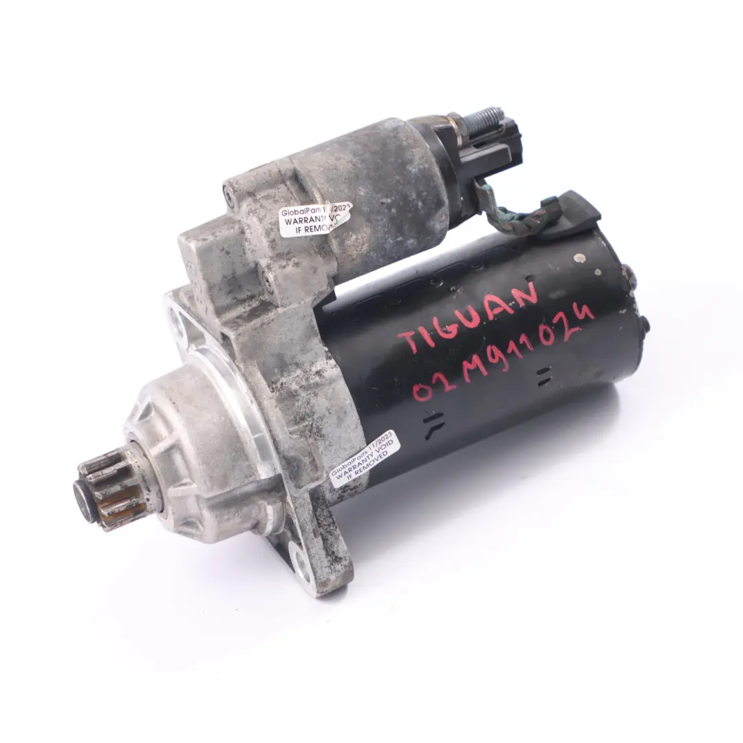 Starter Motor Volkswagen VW Golf VI Passat B6 Tiguan Diesel Engine to with Part number 02M911024 Starter Motor Volkswagen VW Golf VI Passat B6 Tiguan Diesel Engine - SKU 02M911024 - Part number 02M911024