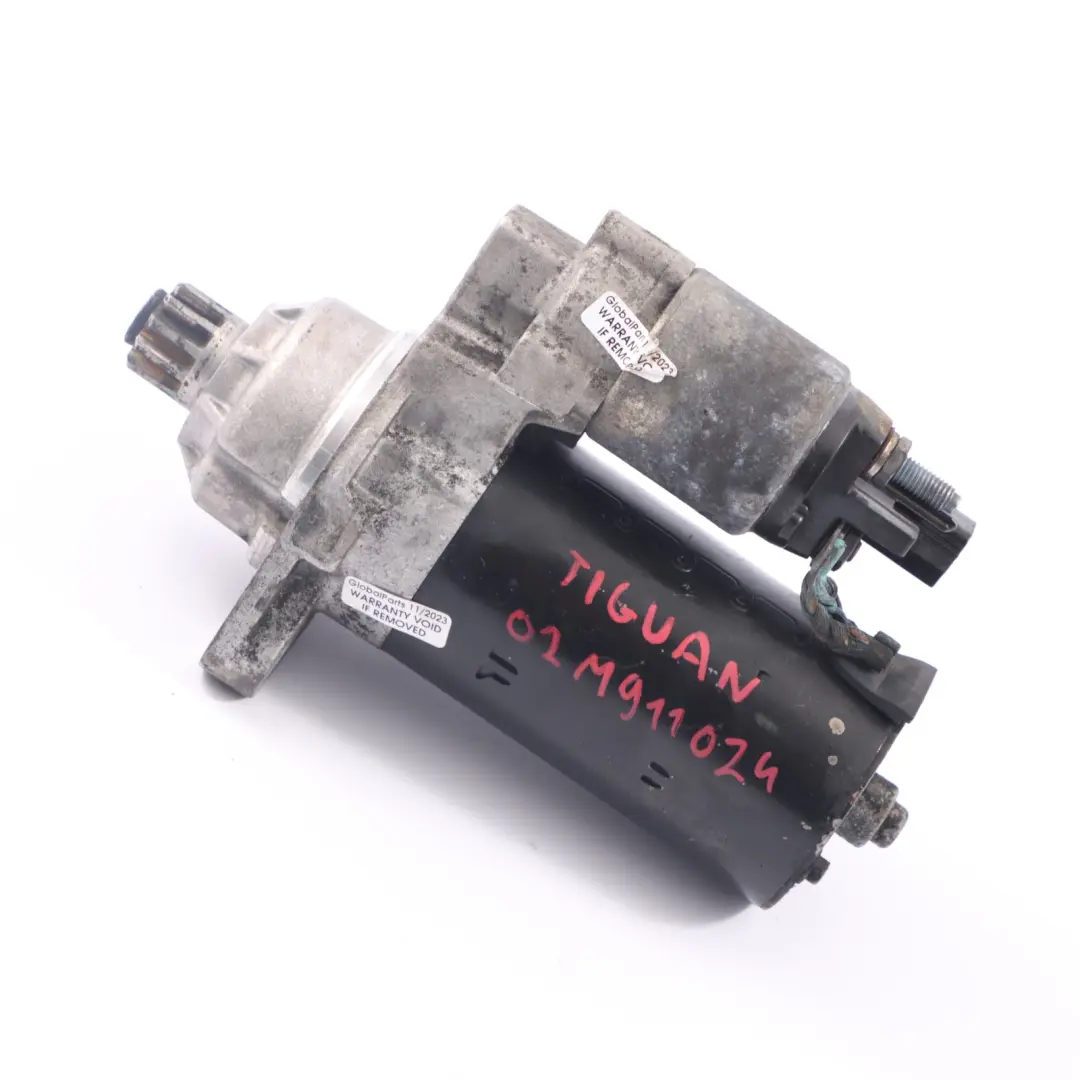  Moteur de démarrage Volkswagen VW Golf VI Passat B6 Tiguan Diesel - SKU 02M911024 - Numéro de pièce 02M911024