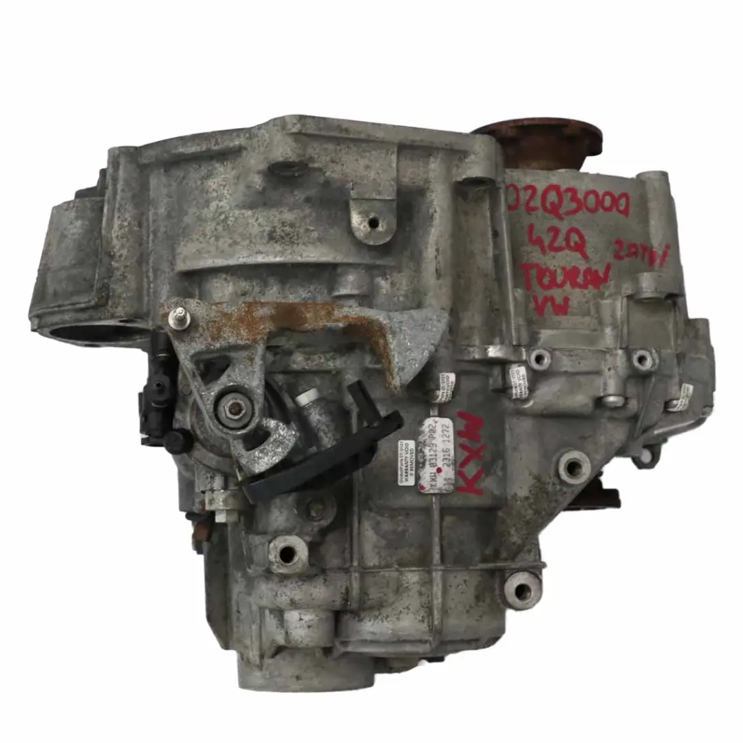 Gearbox Volkswagen VW Touran 2.0 TDI 6 Speed KXW WARRANTY to Manual with Part number 02Q300042Q Manual Gearbox Volkswagen VW Touran 2.0 TDI 6 Speed KXW WARRANTY - SKU 02Q300042Q - Part number 02Q300042Q