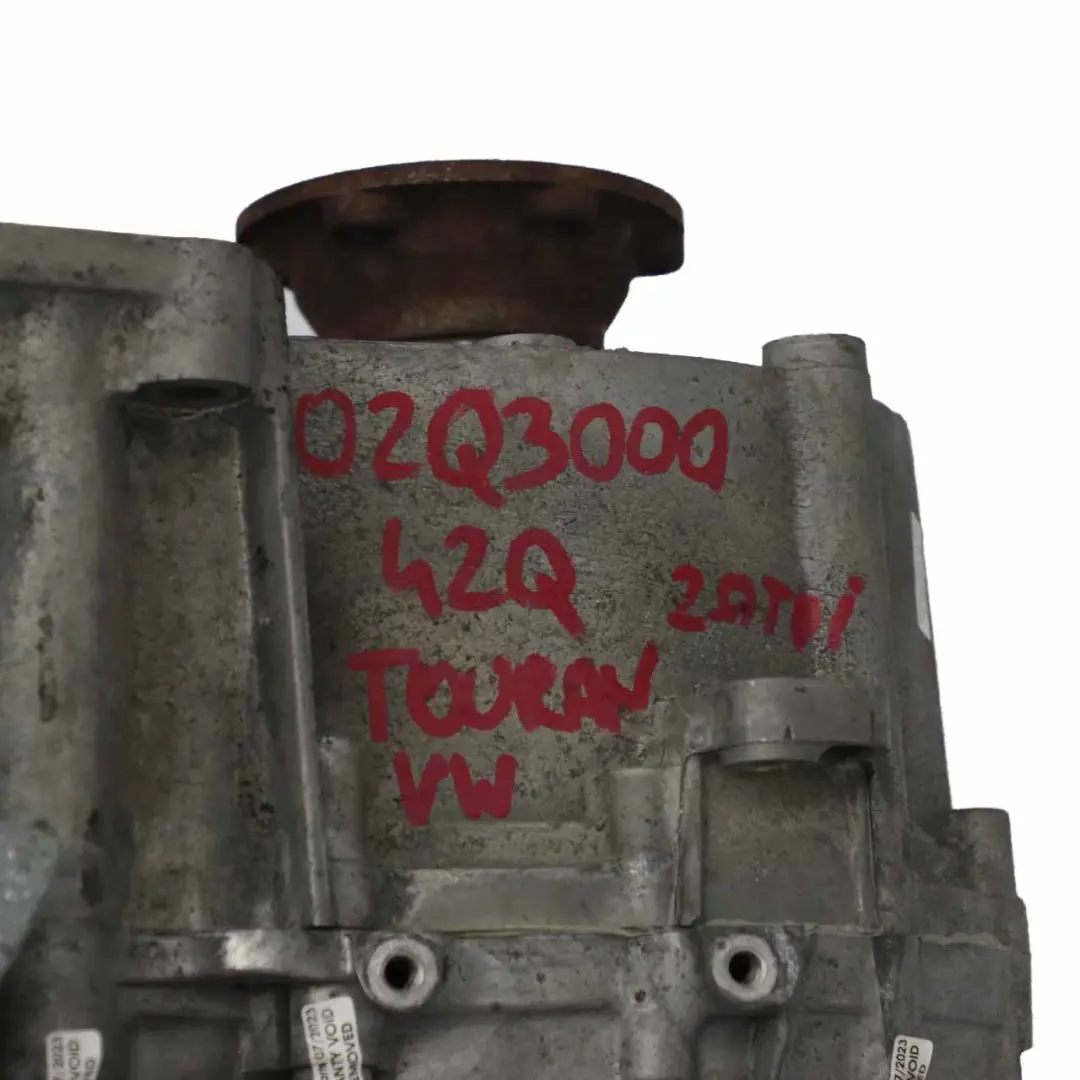 Gearbox Volkswagen VW Touran 2.0 TDI 6 Speed KXW WARRANTY to Manual with Part number 02Q300042Q Manual Gearbox Volkswagen VW Touran 2.0 TDI 6 Speed KXW WARRANTY - SKU 02Q300042Q - Part number 02Q300042Q