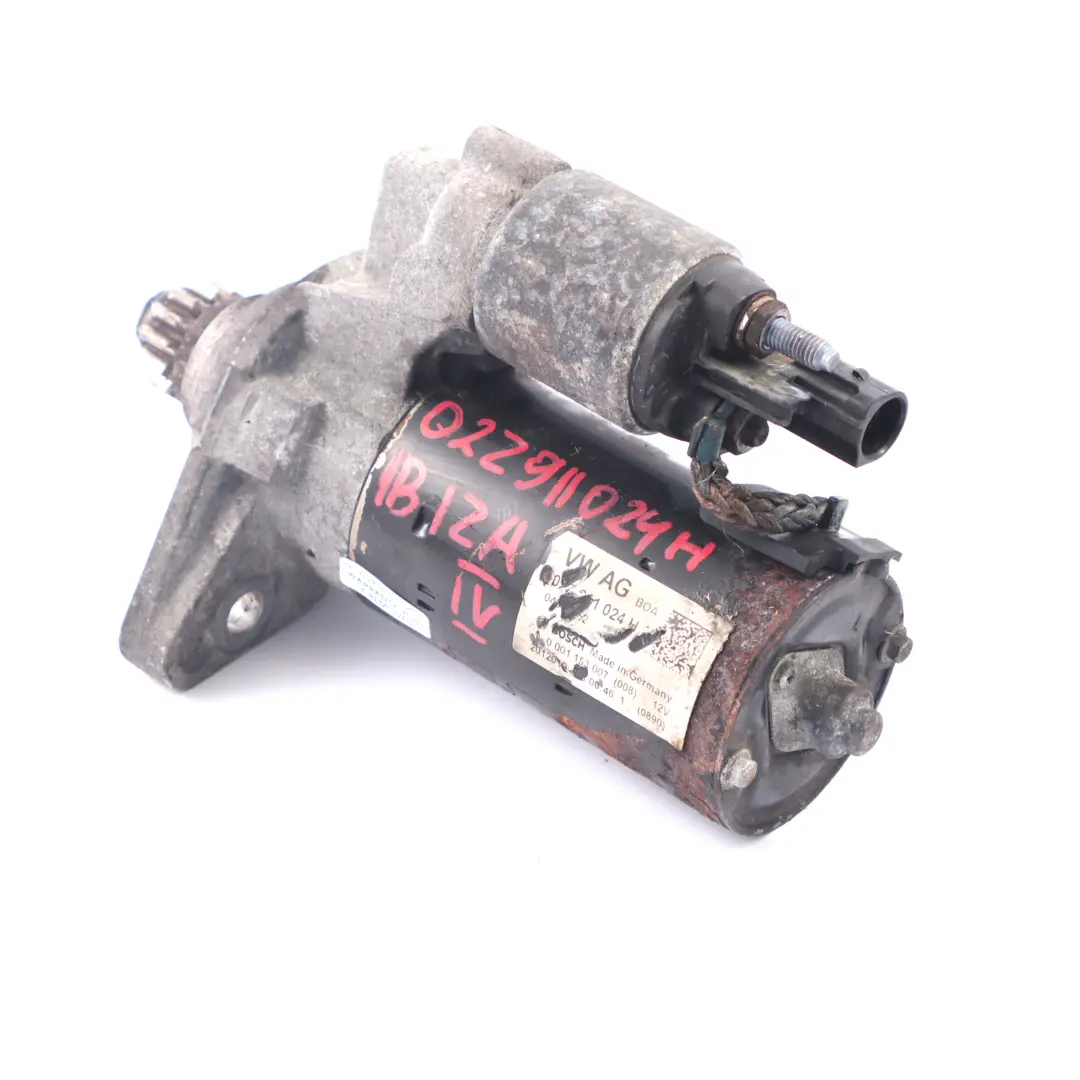 Seat Ibiza IV VW Polo 6R Fabia 5J 1.2 TDI Diesel Engine Starter Motor - SKU 02Z911024H-1 - Part number 02Z911024H