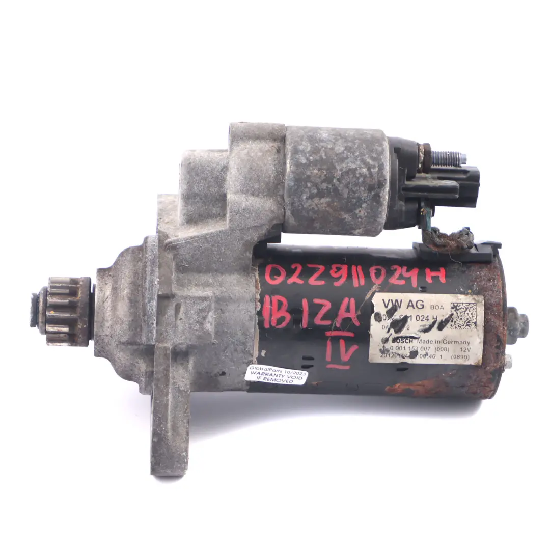Starter Motor Actuator TDI Diesel Engine to Volkswagen Passat B7 with Part number 02Z911024H Volkswagen Passat B7 Starter Motor Actuator TDI Diesel Engine - SKU 02Z911024H - Part number 02Z911024H