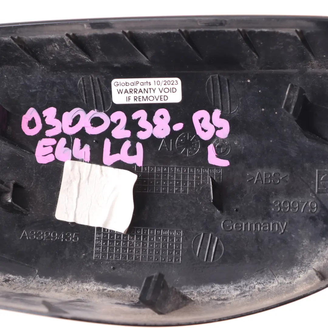 Mirror Cover Left N/S Cap Casing Housing Black Sapphire -475 to BMW E60 E61 LCI with Part number 0300238 BMW E60 E61 LCI Mirror Cover Left N/S Cap Casing Housing Black Sapphire -475 - SKU 0300238-BS - Part number 0300238