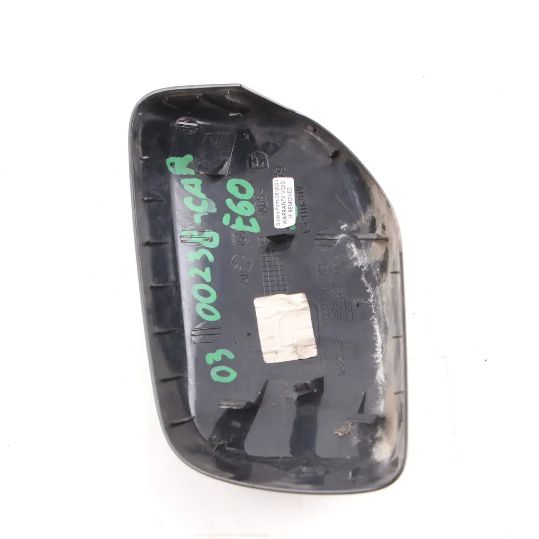 BMW 5 er E60 E61 Spiegel Abdeckung Verkleidung Links Carbonschwarz Metallic 416 - SKU 0300238-CAR - Teilenummer 0300238