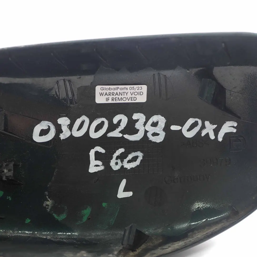  Copri specchietto retrovisore BMW E60 E61 Sinistro Involucro Verde Oxford - 430 - SKU 0300238-OXF - Numero di parte 0300238