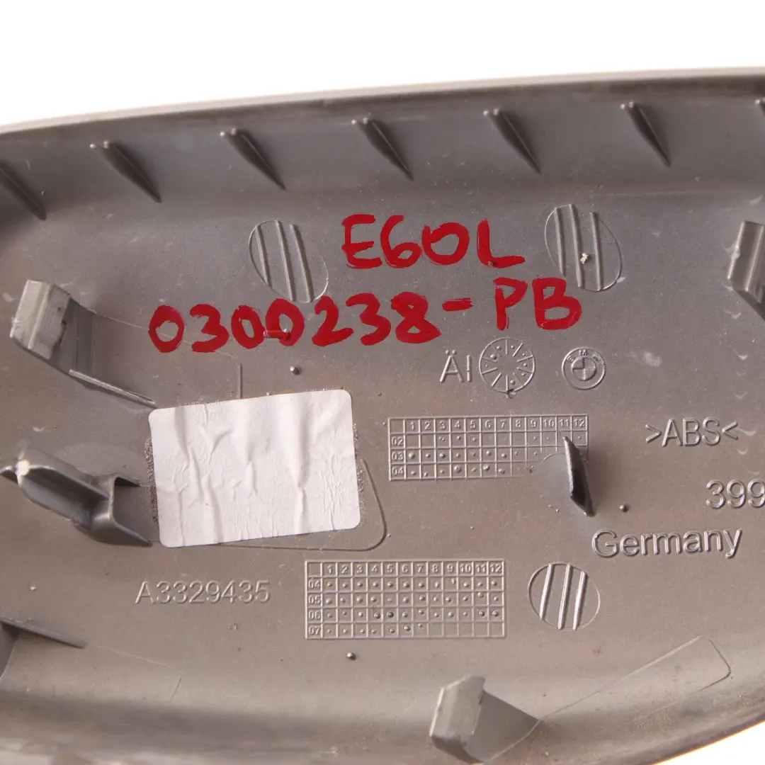 Wing Mirror Cover BMW E60 E61 Left N/S Cap Casing Housing Platinum Bronze - A53 to with Part number 0300238 Wing Mirror Cover BMW E60 E61 Left N/S Cap Casing Housing Platinum Bronze - A53 - SKU 0300238-PB - Part number 0300238