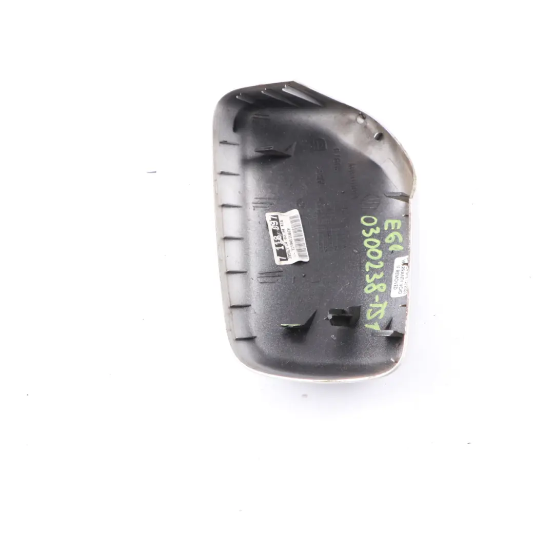 Wing Mirror Cover BMW E60 E61 Door Left N/S Cap Casing Titansilber Silver 354 to with Part number 0300238 Wing Mirror Cover BMW E60 E61 Door Left N/S Cap Casing Titansilber Silver 354 - SKU 0300238-TS1 - Part number 0300238