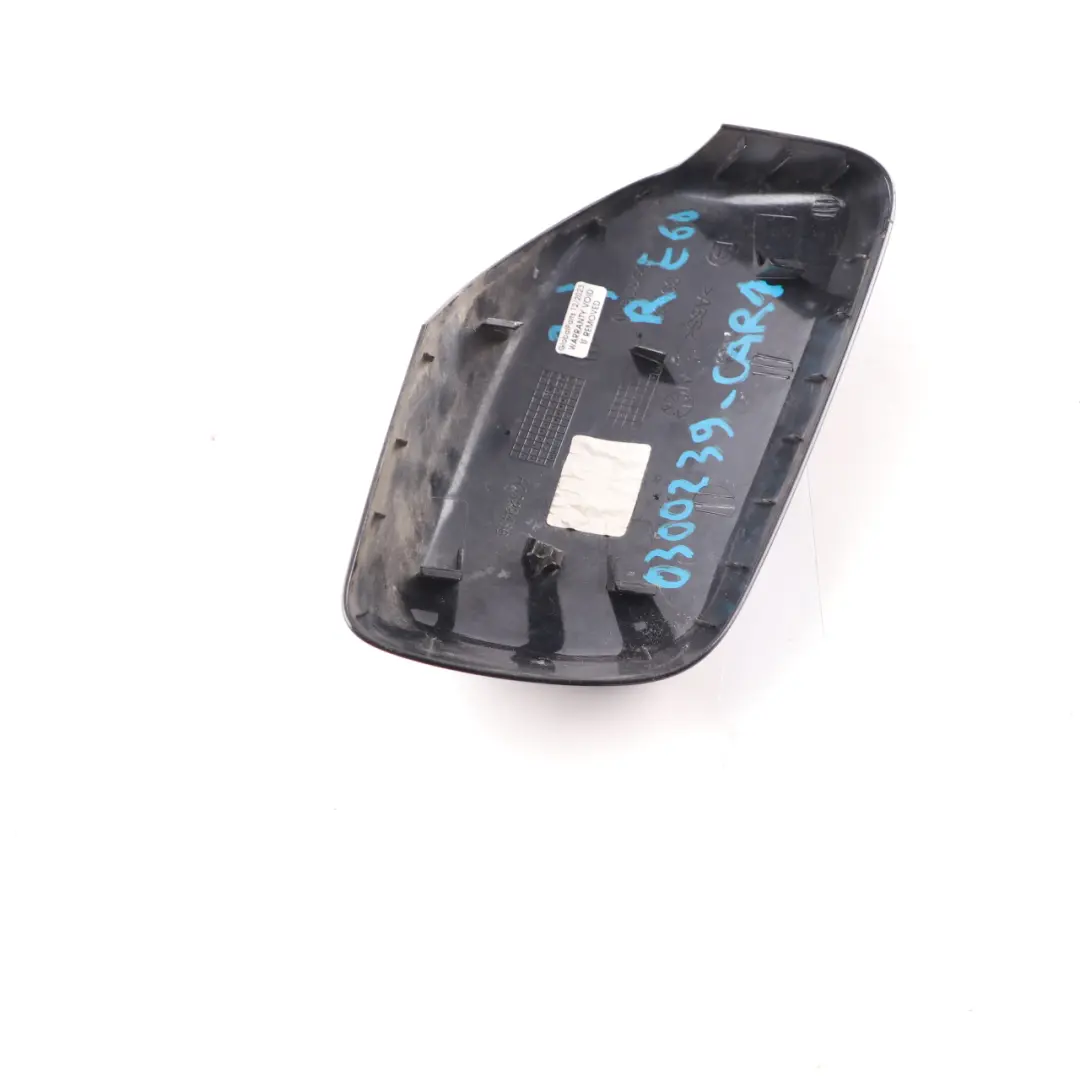 Wing Mirror BMW E60 E61 Right O/S Cap Carbonschwarz Carbon Black 416 to Cover with Part number 0300239 Cover Wing Mirror BMW E60 E61 Right O/S Cap Carbonschwarz Carbon Black 416 - SKU 0300239-CAR1 - Part number 0300239