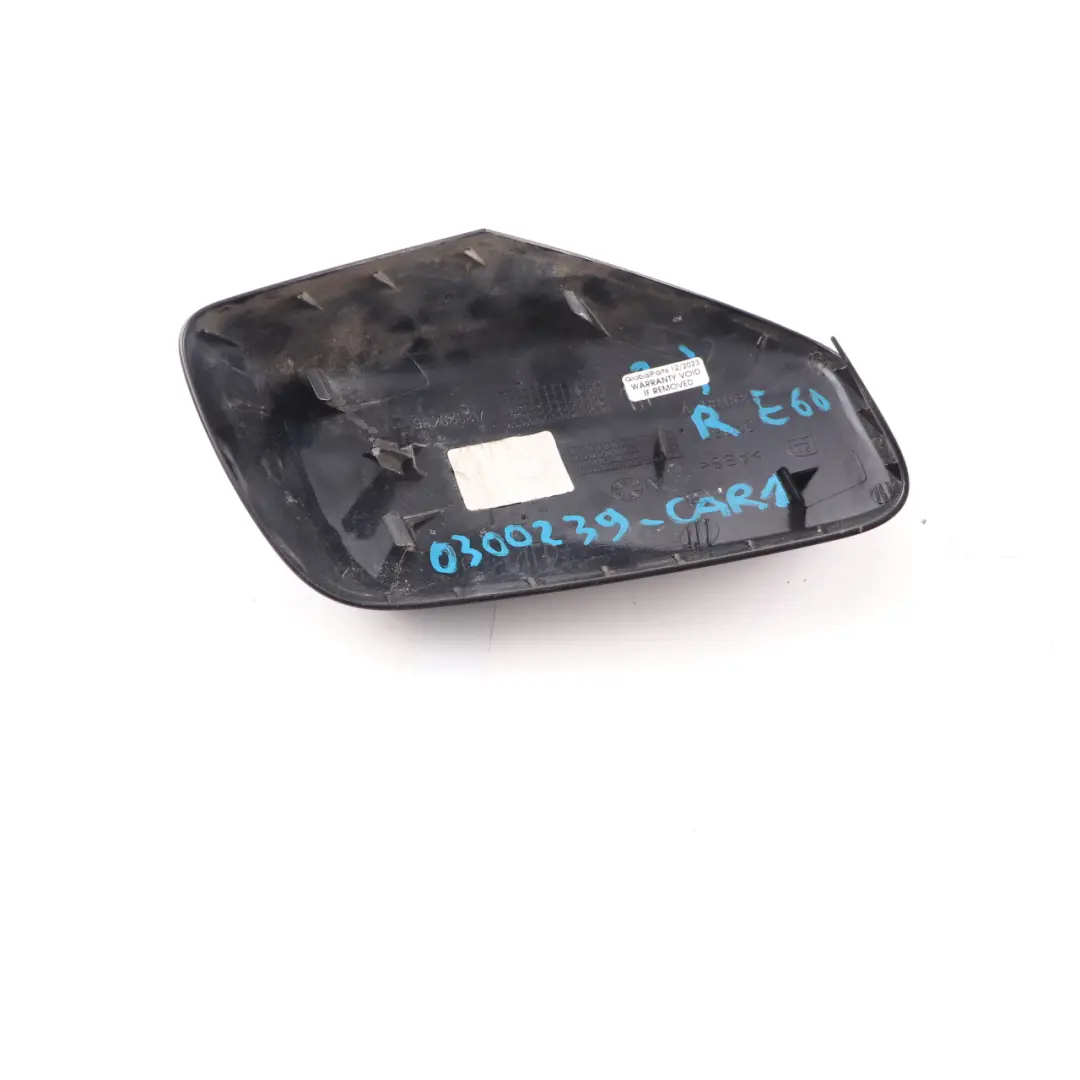 Wing Mirror BMW E60 E61 Right O/S Cap Carbonschwarz Carbon Black 416 to Cover with Part number 0300239 Cover Wing Mirror BMW E60 E61 Right O/S Cap Carbonschwarz Carbon Black 416 - SKU 0300239-CAR1 - Part number 0300239