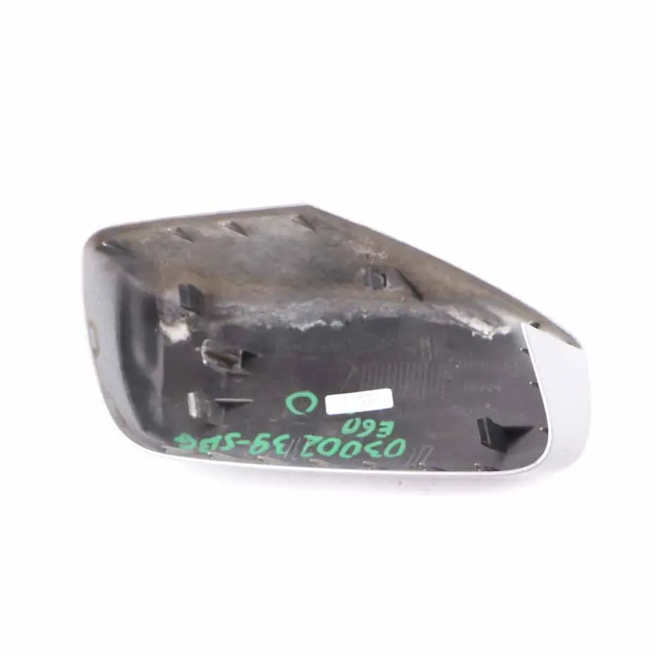 Right O/S Cover Cap Wing Mirror Silbergrau Silver Grey A08 to BMW E60 E61 with Part number 0300239 BMW E60 E61 Right O/S Cover Cap Wing Mirror Silbergrau Silver Grey A08 - SKU 0300239-SBG - Part number 0300239