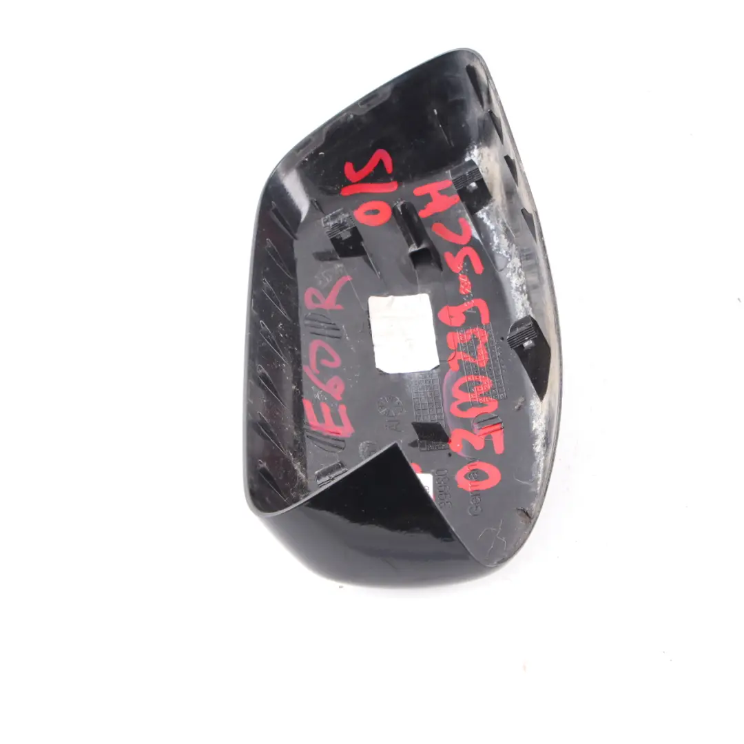 Wing Mirror BMW E60 E61 Right O/S Cap Casing Schwarz 2 Black - 668 to Cover with Part number 0300239 Cover Wing Mirror BMW E60 E61 Right O/S Cap Casing Schwarz 2 Black - 668 - SKU 0300239-SCH - Part number 0300239