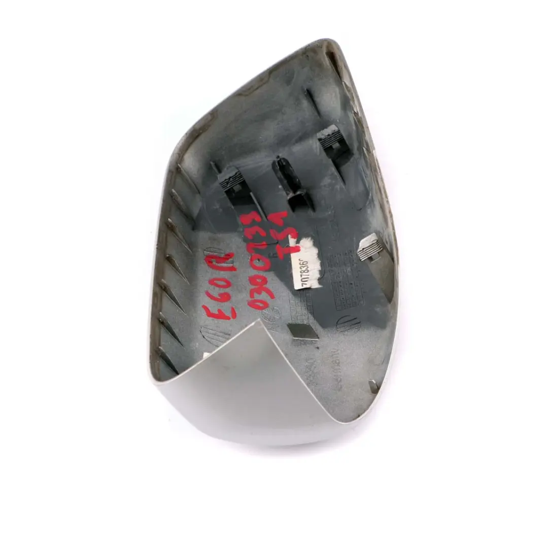 BMW 5 E60 E61 Destra Coperchio Involucro Specchio D'ala Titansilber Argento 354 - SKU 0300239-TS1 - Numero di parte 0300239