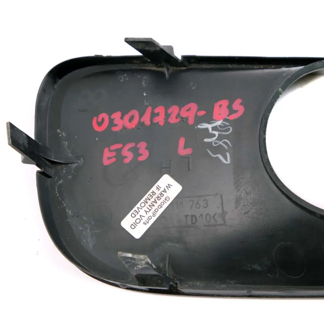 BMW X5 E53 Front Left N/S Bumper Cover Fog Lamp Trim Black Sapphire Metallic 475 - SKU 0301729-BS - Part number 0301729