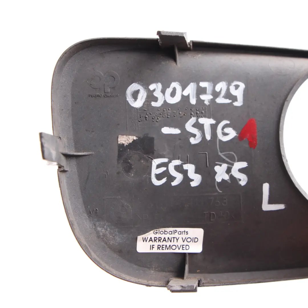 Osłona Lampy Przeciwmgielnej Przód Lewa Sterlinggrau Grey - 472 do BMW X5 E53 o numerze 0301729 BMW X5 E53 Osłona Lampy Przeciwmgielnej Przód Lewa Sterlinggrau Grey - 472 - SKU 0301729-STG1 - Numer Części 0301729