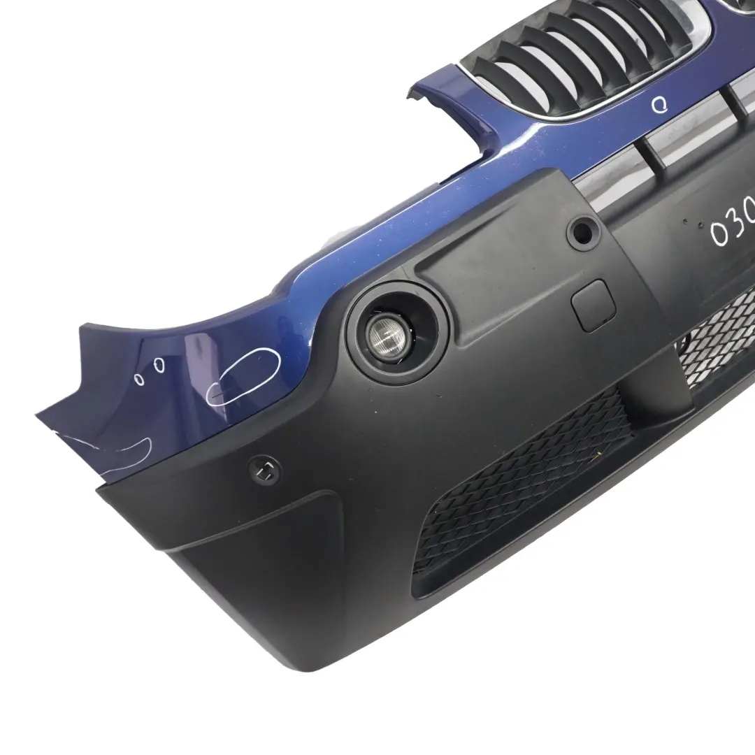 Complete Front Bumper Cover PDC Mysticblau Blue Metallic - A07 to BMW X3 E83 with Part number 0302439 BMW X3 E83 Complete Front Bumper Cover PDC Mysticblau Blue Metallic - A07 - SKU 0302439-MYS - Part number 0302439