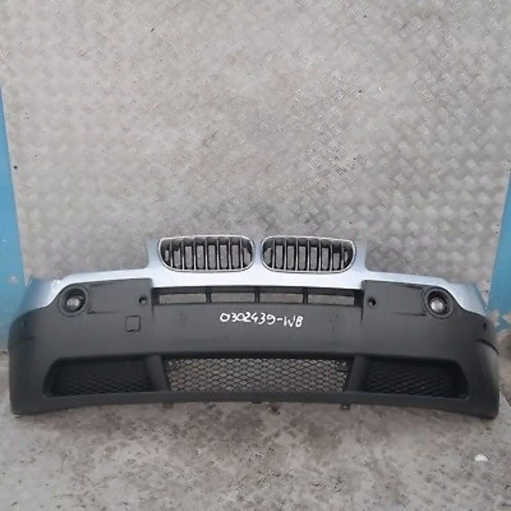 Complete Front Bumper PDC Bluewater Blue Water Metallic 896 to BMW X3 SERIES E83 with Part number 302439 BMW X3 SERIES E83 Complete Front Bumper PDC Bluewater Blue Water Metallic 896 - SKU 0302439-WB - Part number 302439