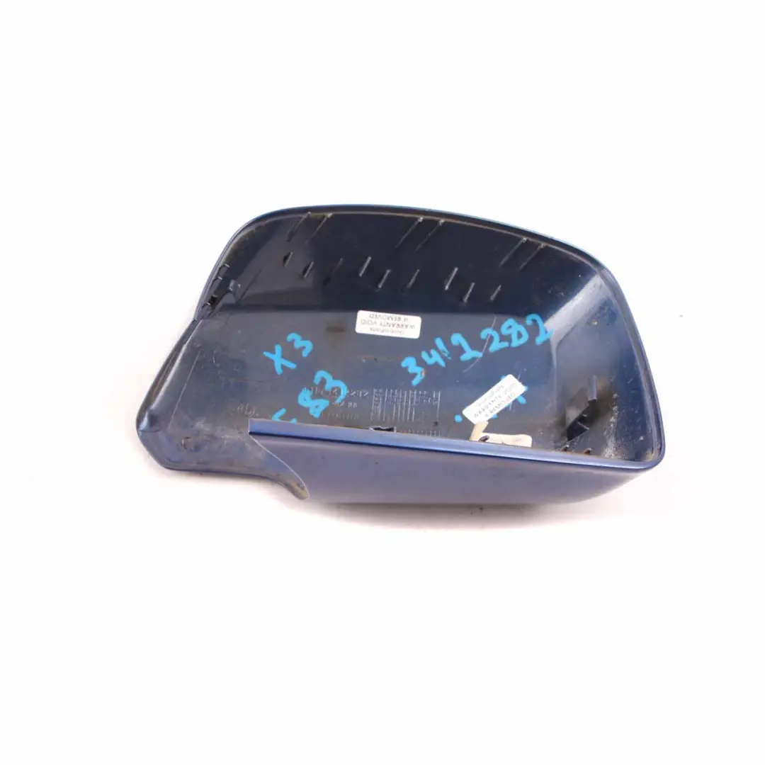 Mirror Cover BMW X3 E83 Wing Right Cap O/S Casing Montego Blue - A51 to with Part number 0302960 Mirror Cover BMW X3 E83 Wing Right Cap O/S Casing Montego Blue - A51 - SKU 0302960-MTB - Part number 0302960