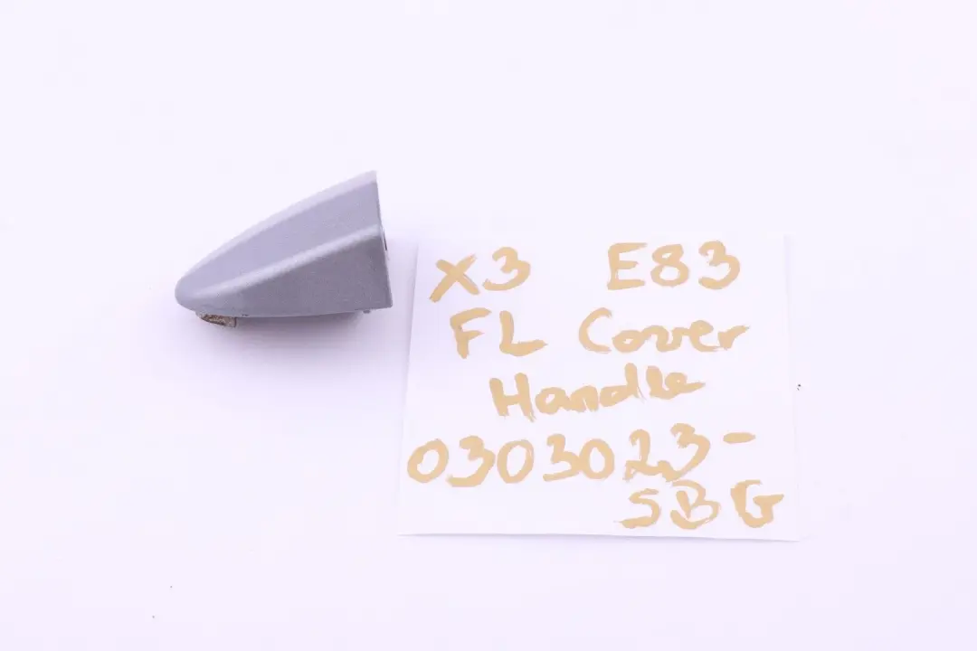 BMW X3 Series E83 Front Left N/S Door Handle Cap Cover Silbergrau Silver Grey - SKU 0303023-SBG - Part number 0303023