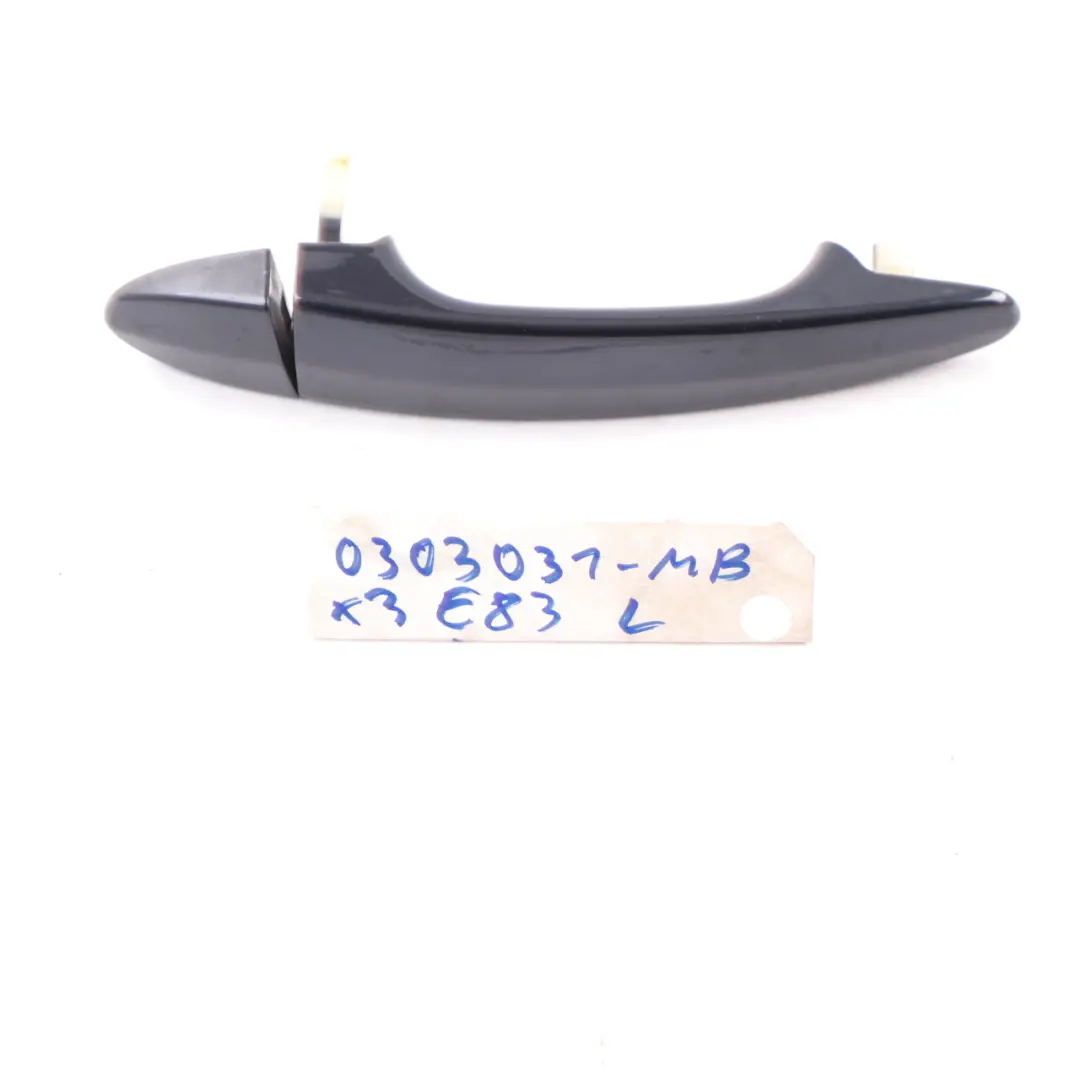 Front Rear Grab Handle Door Left N/S Monaco Blue Metallic - A35 to BMW X3 E83 with Part number 0303031 BMW X3 E83 Front Rear Grab Handle Door Left N/S Monaco Blue Metallic - A35 - SKU 0303031-MB - Part number 0303031
