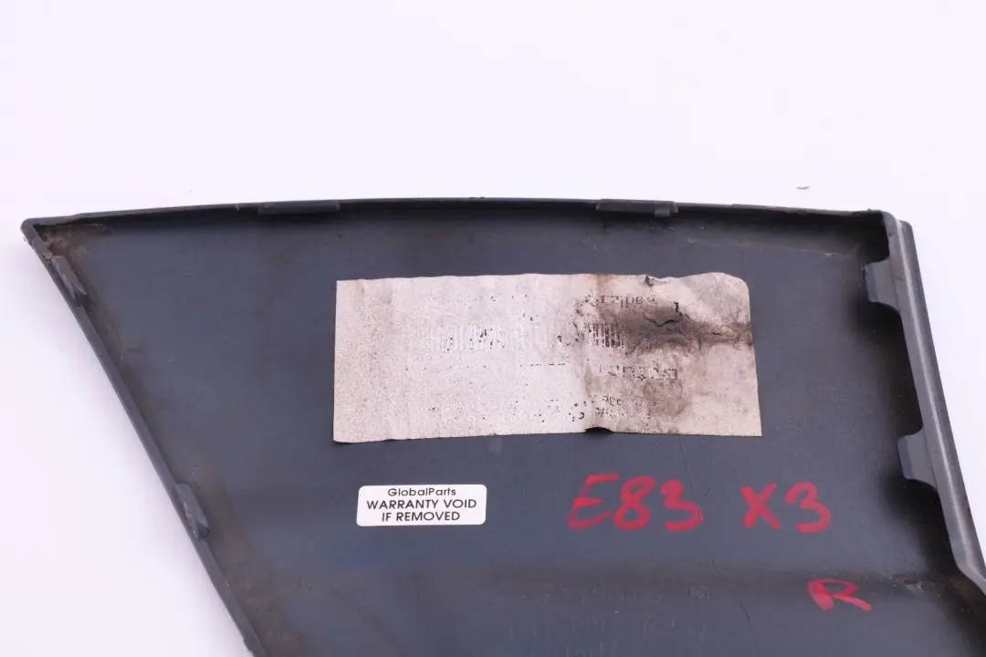 Front Right O/S Side Panel Trim Cover Mysticblau Metallic Blue to BMW X3 Series E83 with Part number 0303041 BMW X3 Series E83 Front Right O/S Side Panel Trim Cover Mysticblau Metallic Blue - SKU 0303041-MYS - Part number 0303041