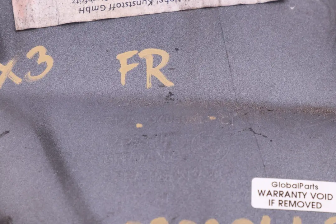 Front Right O/S Side Panel Trim Cover Silbergrau Silver Grey to BMW X3 Series E83 with Part number 303041 BMW X3 Series E83 Front Right O/S Side Panel Trim Cover Silbergrau Silver Grey - SKU 0303041-SBG - Part number 303041