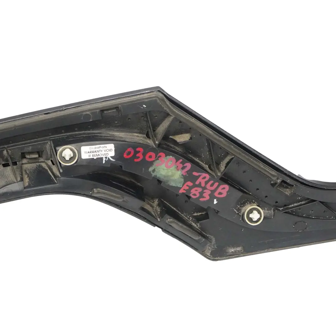 BMW X3 E83 Blenda Listwa Klapy Rubinschwarz - S23 - SKU 0303042-RUB - Numer Części 0303042