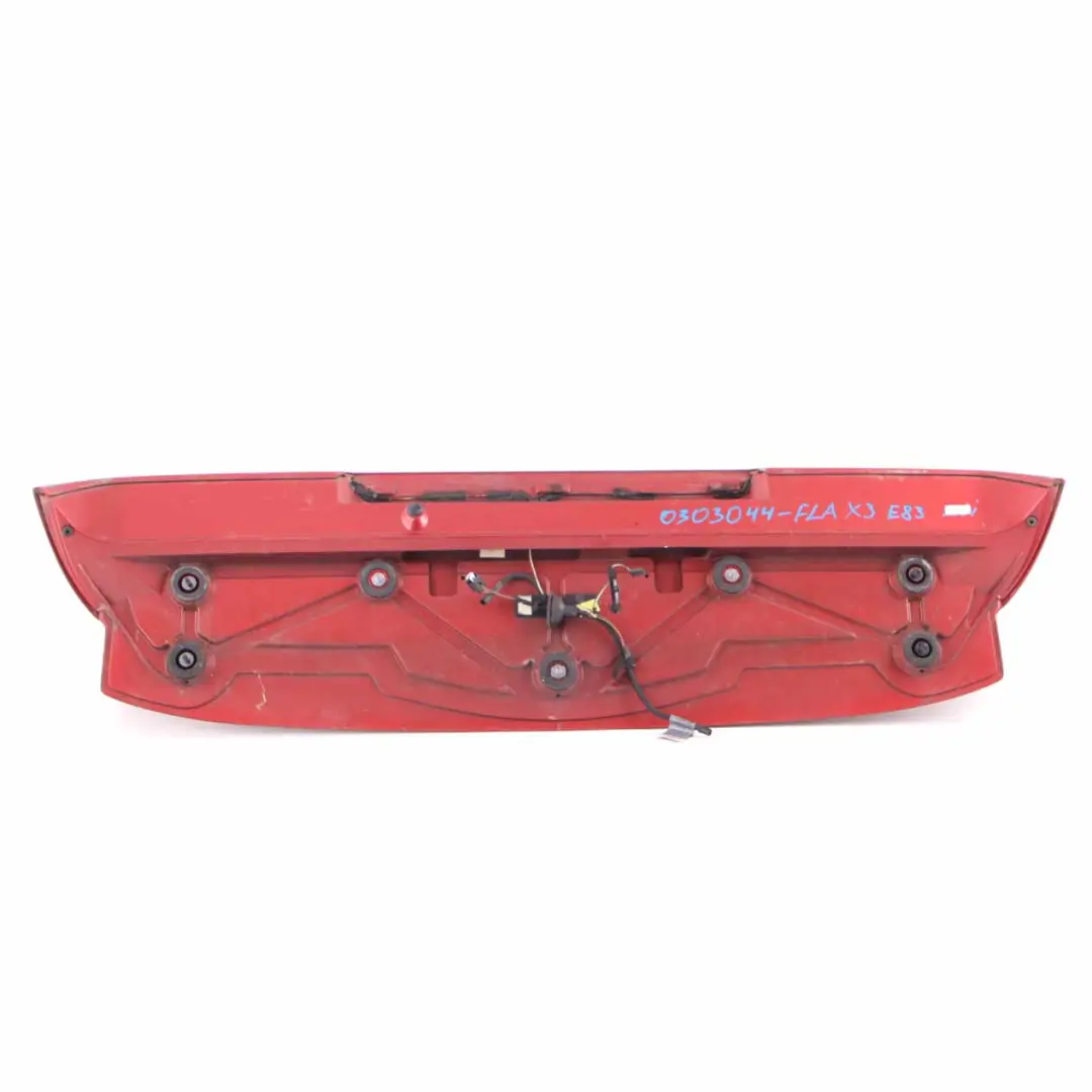 Spoiler Upper Trunk Lid Panel Flamenco Rot Metallic 470 to BMW X3 E83 Rear with Part number 0303044 BMW X3 E83 Rear Spoiler Upper Trunk Lid Panel Flamenco Rot Metallic 470 - SKU 0303044-FLA - Part number 0303044