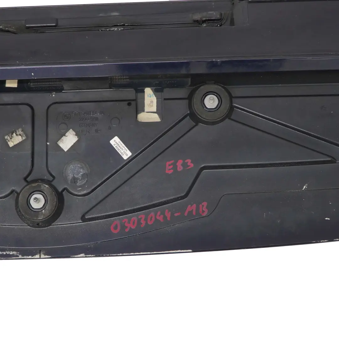 BMW E83 Aleron Trasero Tapa Superior Maletero Techo Monaco Azul - A35 - SKU 0303044-MB - Número de pieza 0303044