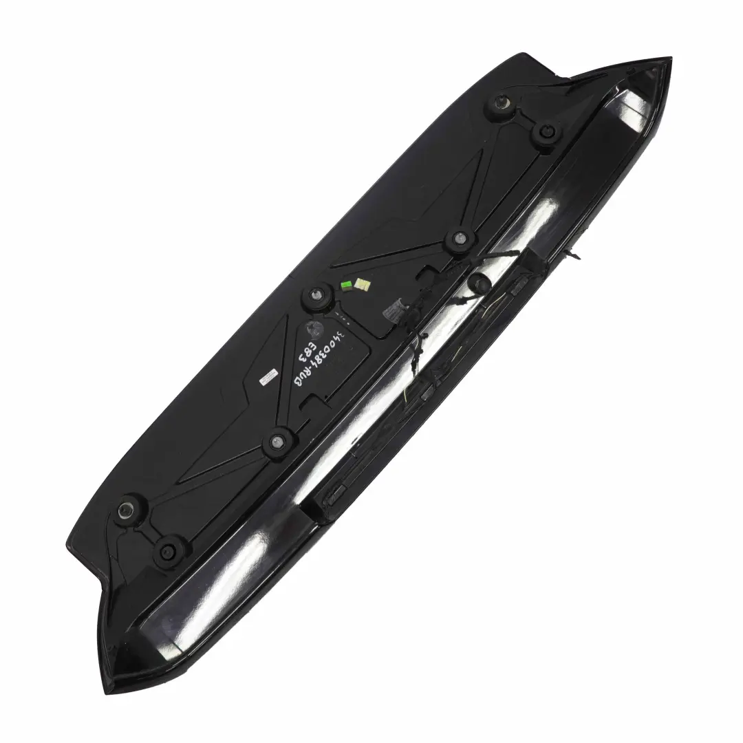 BMW E83 Spoiler Posteriore Pannello Superiore Baule Rubinschwarz Nero Rubino S23 - SKU 0303044-RUB - Numero di parte 0303044