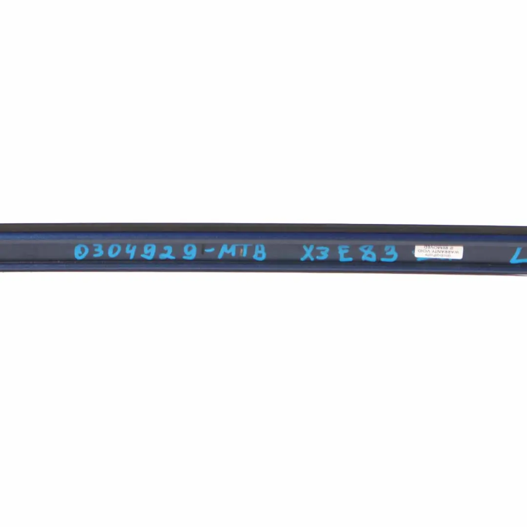 BMW X3 E83 Modanatura Tetto SX Grigio Argento Metallizzato - A08 - SKU 0304929-MTB1 - Numero di parte 0304929