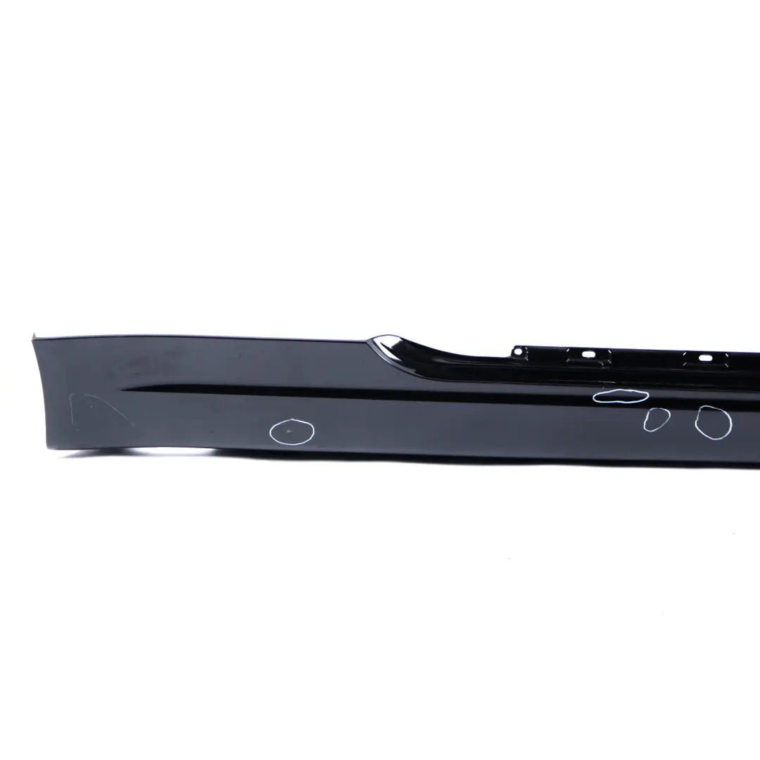 BMW 6 E63 E64 2 Door Sill Side Cover Skirt Right O/S Black Sapphire - 475 - SKU 0304948-BS2 - Part number 0304948