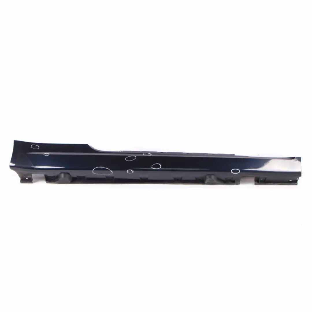 BMW E63 E64 Door Sill Side Cover Skirt Right O/S Monacoblau Blue Metallic - A35 - SKU 0304948-MB - Part number 0304948