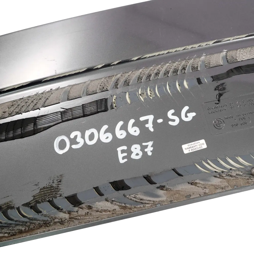 Boot Trunk Lid Spoiler Sparkling Graphite to BMW 1 Series E81 E87 Aero Tailgate with Part number 0306667 BMW 1 Series E81 E87 Aero Tailgate Boot Trunk Lid Spoiler Sparkling Graphite - SKU 0306667-SG - Part number 0306667