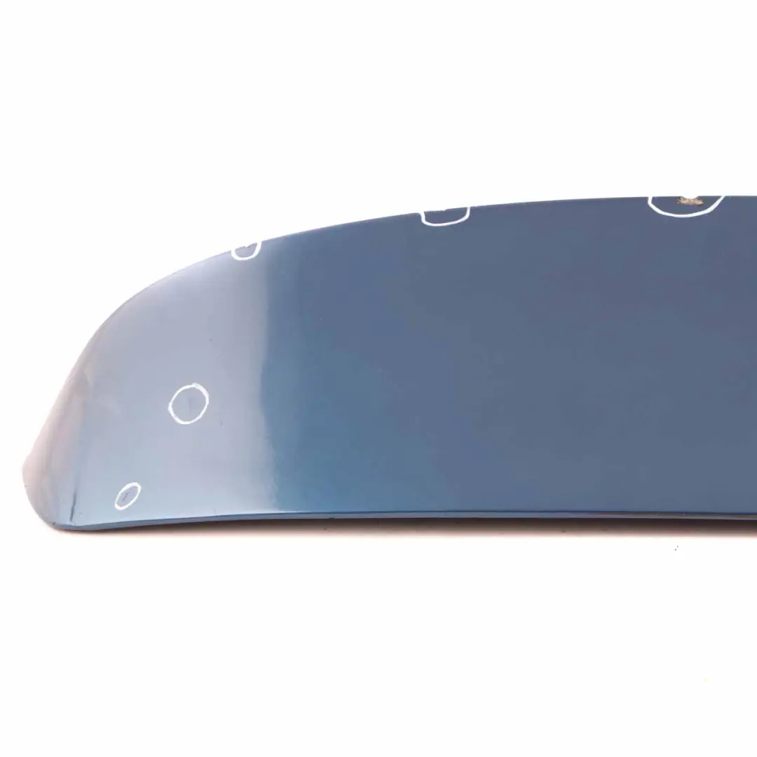 Spoiler BMW E81 E87 Aero Tailgate Boot Trunk Lid Sydneyblau Blue to Rear with Part number 0306667 Rear Spoiler BMW E81 E87 Aero Tailgate Boot Trunk Lid Sydneyblau Blue - SKU 0306667-SYD - Part number 0306667