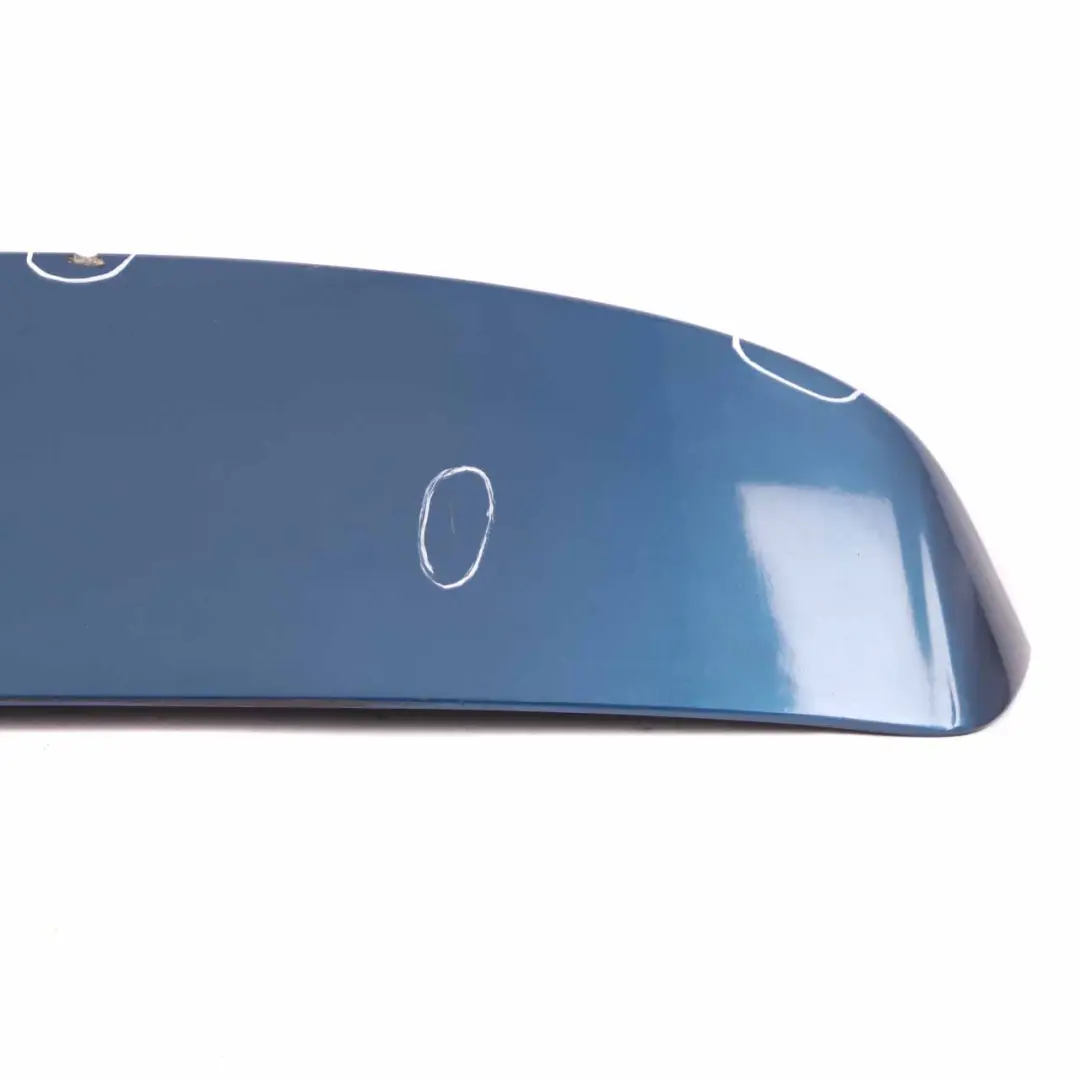 Spoiler BMW E81 E87 Aero Tailgate Boot Trunk Lid Sydneyblau Blue to Rear with Part number 0306667 Rear Spoiler BMW E81 E87 Aero Tailgate Boot Trunk Lid Sydneyblau Blue - SKU 0306667-SYD - Part number 0306667