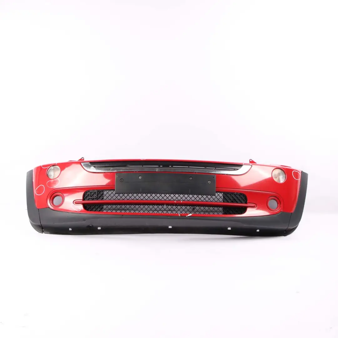 Front Bumper Mini Cooper R50 R52 Complete Panel Chili Red - 851 to with Part number 0308997 Front Bumper Mini Cooper R50 R52 Complete Panel Chili Red - 851 - SKU 0308997-CHRED1 - Part number 0308997