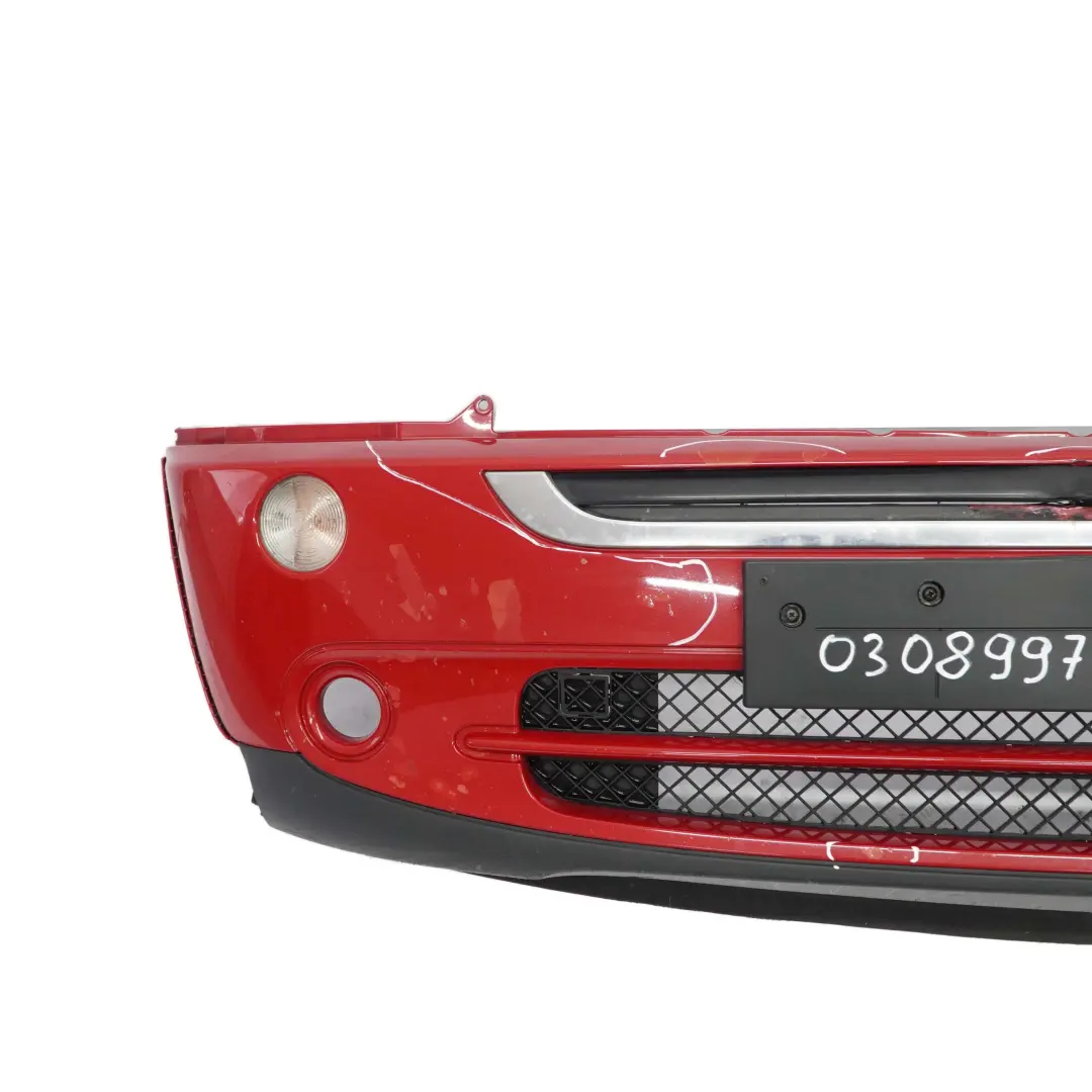 Mini Cooper R50 R52 Complete Front Bumper Panel Chili Red - 851 - SKU 0308997-CHRED - Part number 0308997