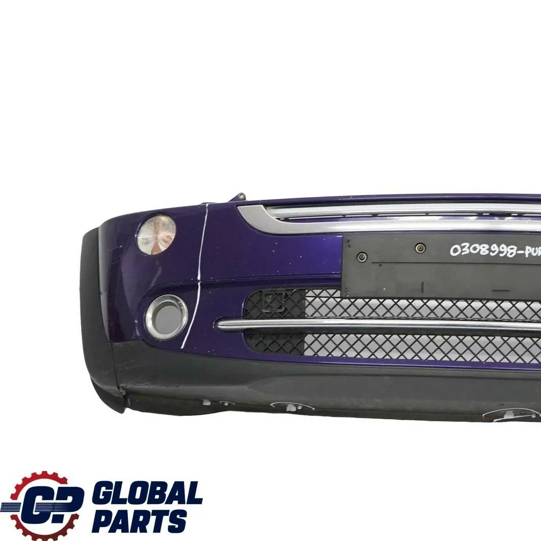 BMW Mini Cooper Cabrio R50 R52 Complete Front Bumper Panel Black-eye Purple A24 - SKU 0308998-PUR - Part number 0308998