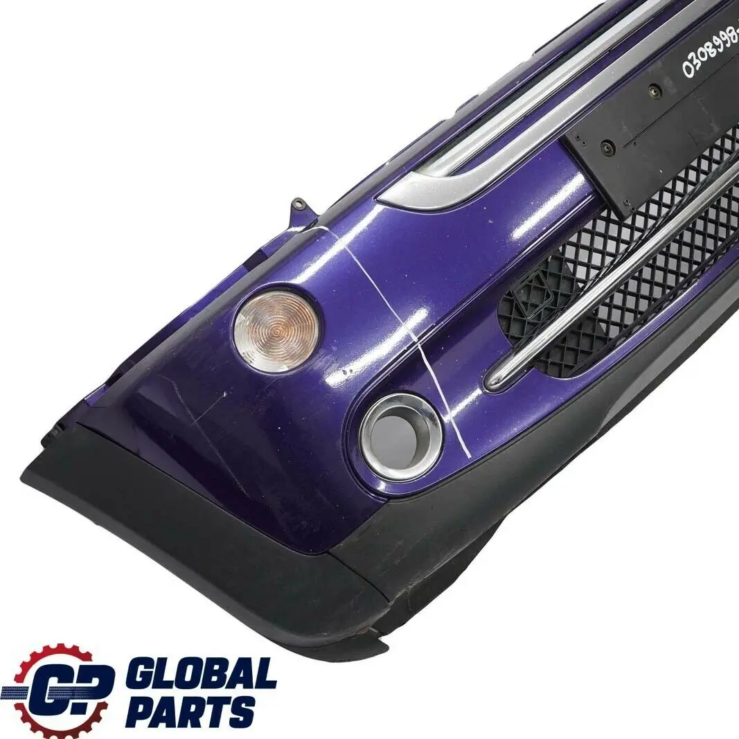 BMW Mini Cooper Cabrio R50 R52 Complete Front Bumper Panel Black-eye Purple A24 - SKU 0308998-PUR - Part number 0308998