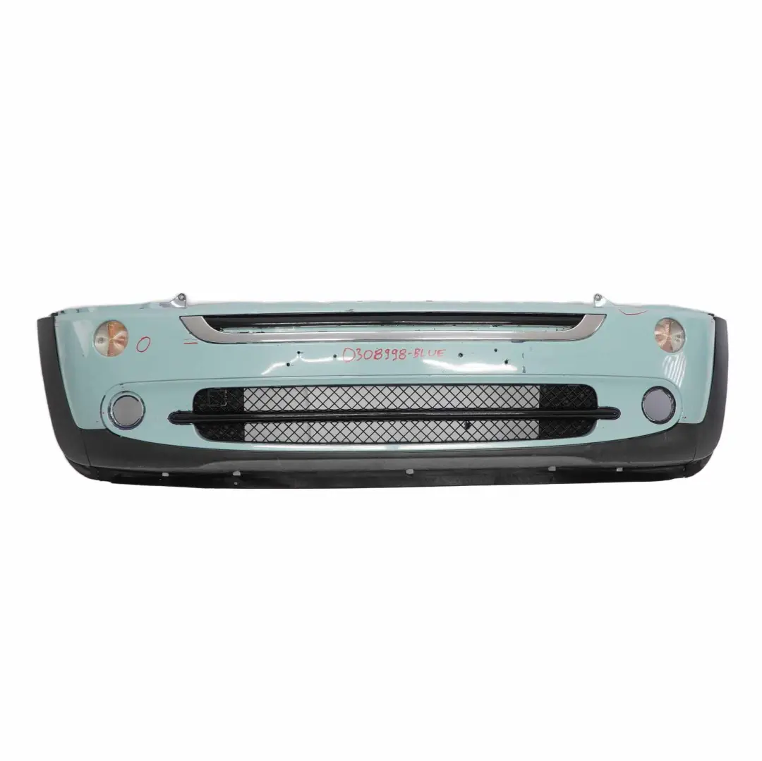Frontstoßstange komplett Verkleidung blau lackiert für Mini R50 R52 mit Teilenummer 0308998 Mini R50 R52 Frontstoßstange komplett Verkleidung blau lackiert - SKU 0308998-BLUE - Teilenummer 0308998