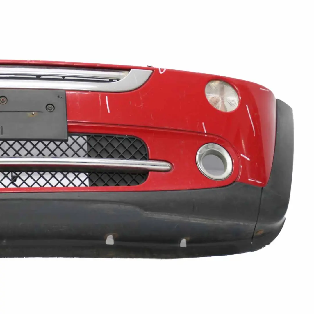  Parachoques Delantero Mini R50 R52 Completo Embellecedor Rojo Chili - 851 - SKU 0308998-CHRED - Número de pieza 0308998