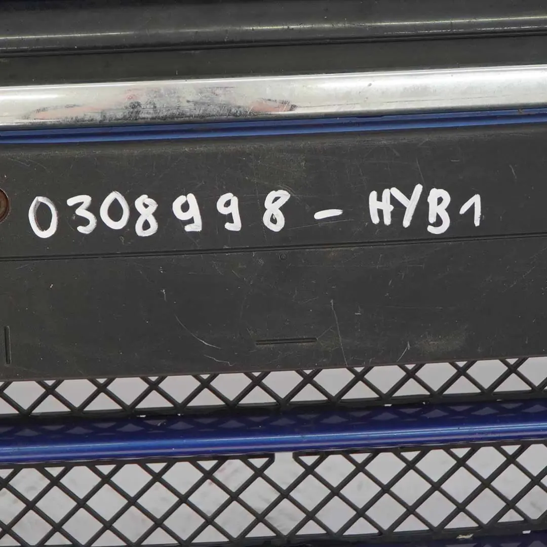 Front Bumper Trim Panel Hyper Blue Metallic - A28 to Mini R50 R52 with Part number 0308998 Mini R50 R52 Front Bumper Trim Panel Hyper Blue Metallic - A28 - SKU 0308998-HYB1 - Part number 0308998