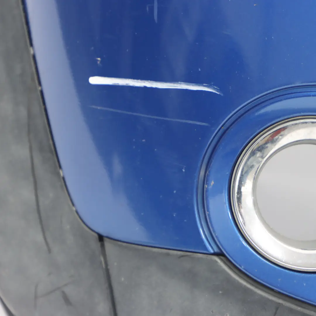 Front Bumper Complete Trim Panel Hyper Blue Metallic - A28 to Mini R50 R52 with Part number 0308998 Mini R50 R52 Front Bumper Complete Trim Panel Hyper Blue Metallic - A28 - SKU 0308998-HYB3 - Part number 0308998