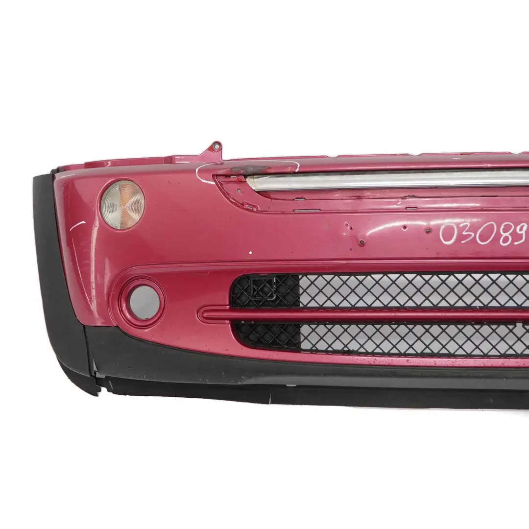 Mini R50 R52 paraurti anteriore completo pannello rivestimento rosa verniciato - SKU 0308998-PINK - Numero di parte 0308998