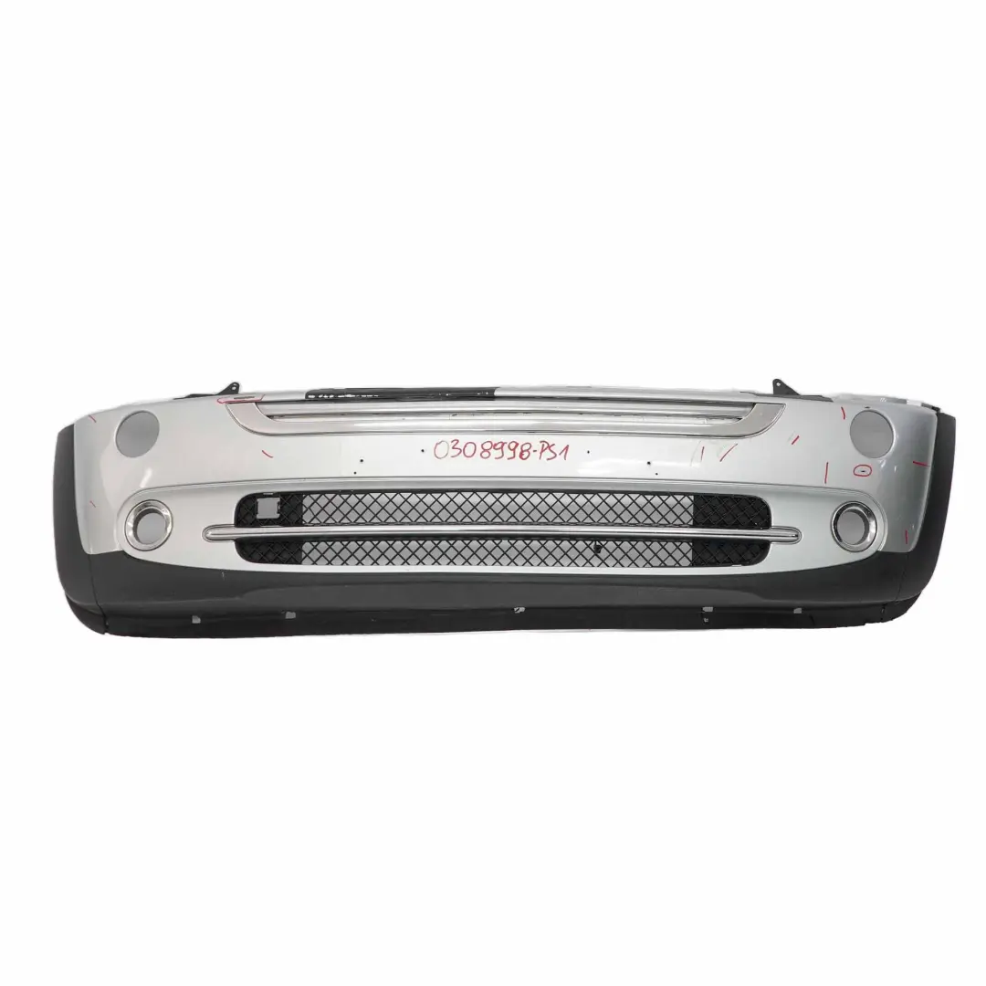Mini Cooper R50 R52 Pannello Paraurti Anteriore Completo Argento Puro - 900 - SKU 0308998-PS1 - Numero di parte 0308998