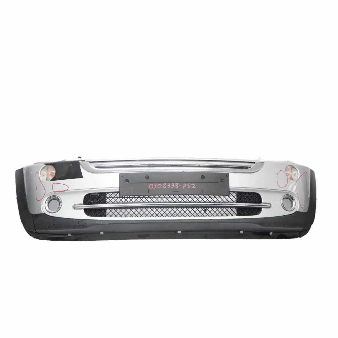 Pannello Paraurti Anteriore Completo Argento Puro - 900 per Mini Cooper R50 R52 con numero di parte 0308998 Mini Cooper R50 R52 Pannello Paraurti Anteriore Completo Argento Puro - 900 - SKU 0308998-PS2 - Numero di parte 0308998