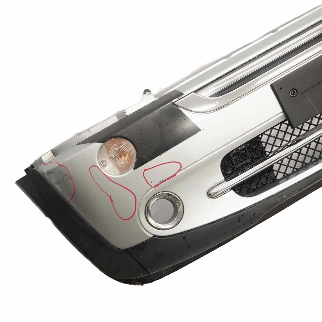  £Mini Cooper R50 R52 Complete Front Bumper Panel Pure Silver Metallic - 900 - SKU 0308998-PS2 - Part number 0308998