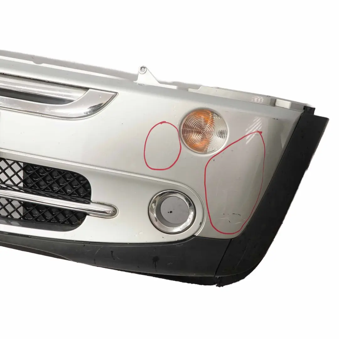  £Mini Cooper R50 R52 Complete Front Bumper Panel Pure Silver Metallic - 900 - SKU 0308998-PS2 - Part number 0308998