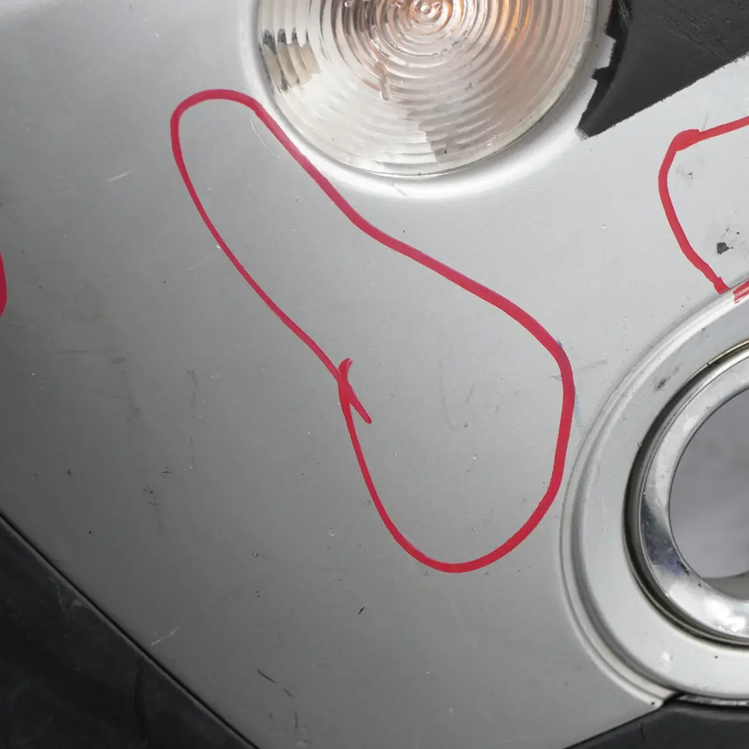  £Mini Cooper R50 R52 Complete Front Bumper Panel Pure Silver Metallic - 900 - SKU 0308998-PS2 - Part number 0308998