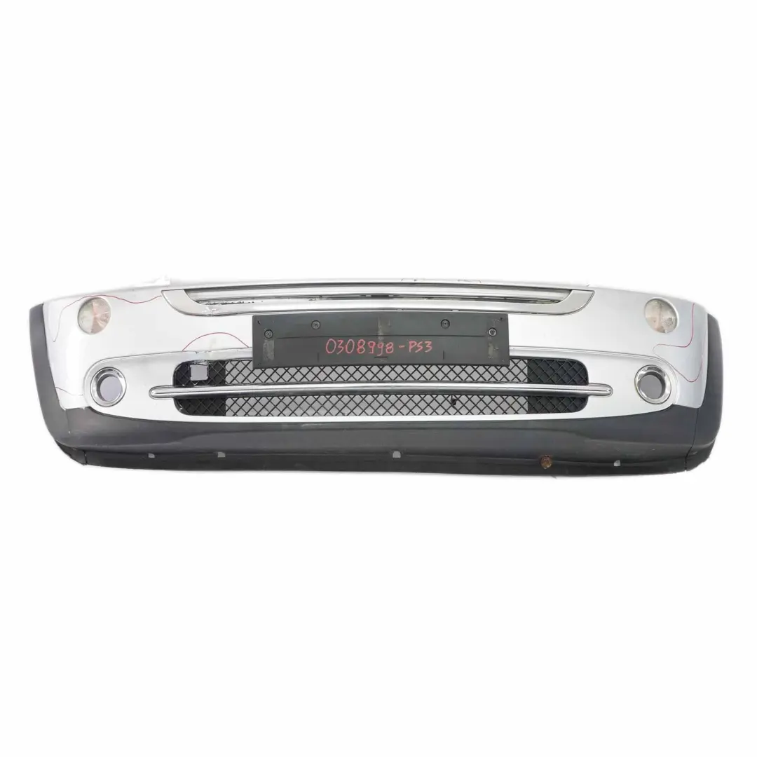 Mini R50 R52 Front Bumper Complete Trim Panel Pure Silver Metallic - 900 - SKU 0308998-PS3 - Part number 0308998